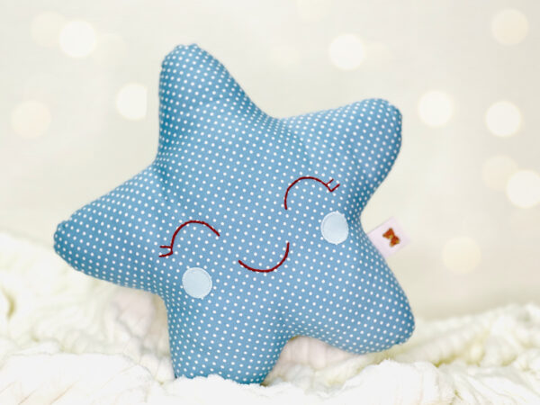 Star Cushion Blue